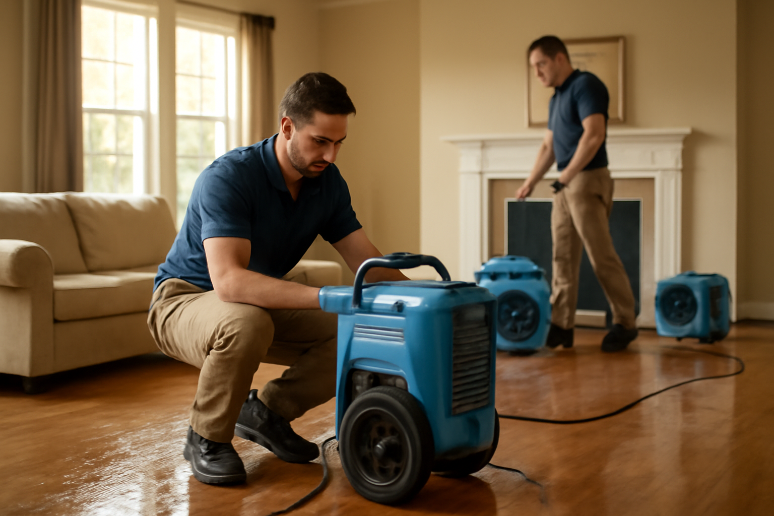 Water damage restoration service