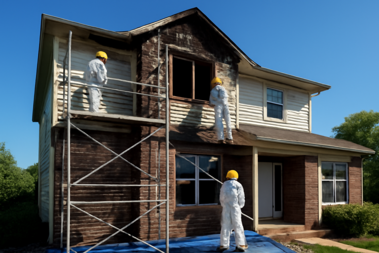 Fire damage restoration service