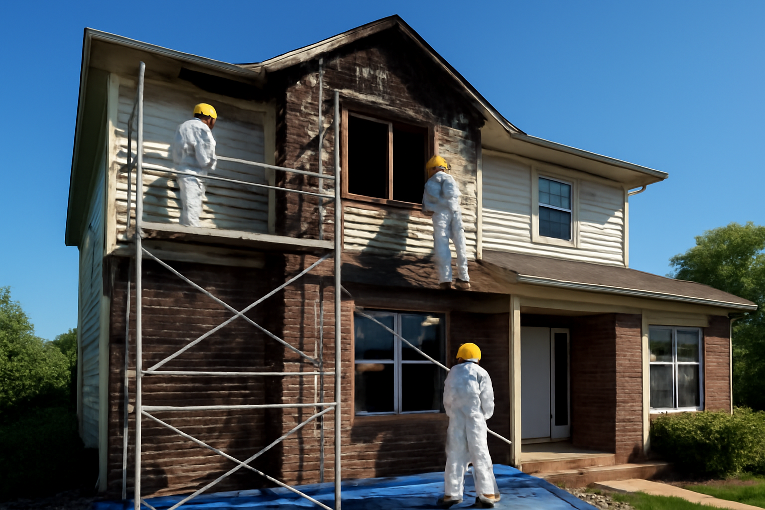 Fire damage restoration service
