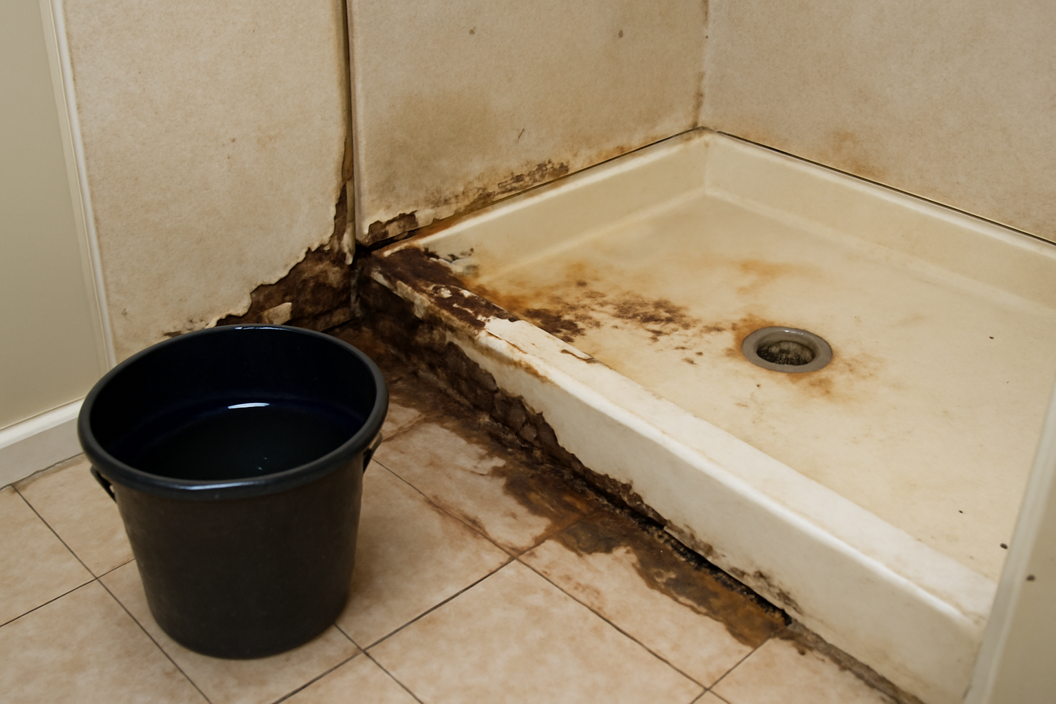 Shower Pan Leak Water Removal in Helenville, WI